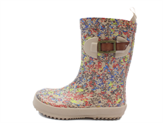 Bisgaard Scandinavia gummistövel beige-flowers med spänne